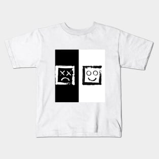 Happiness versus depression. #print Kids T-Shirt